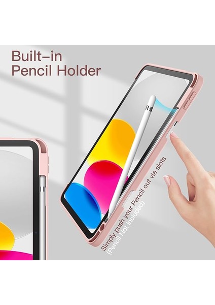 Apple ipad Air 4.5.nesil 10.9 Inç Kılıf Yatay Standlı Uyku Modlu Soft Renkli Kılıf-Kalem Şarja Uygun fırsatları