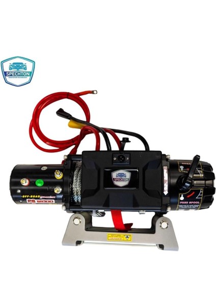 12V ELEKTRİKLİ VİNÇ ÇEKİCİ 3.7 KW (ÇELİK HALAT) (5500 KG)