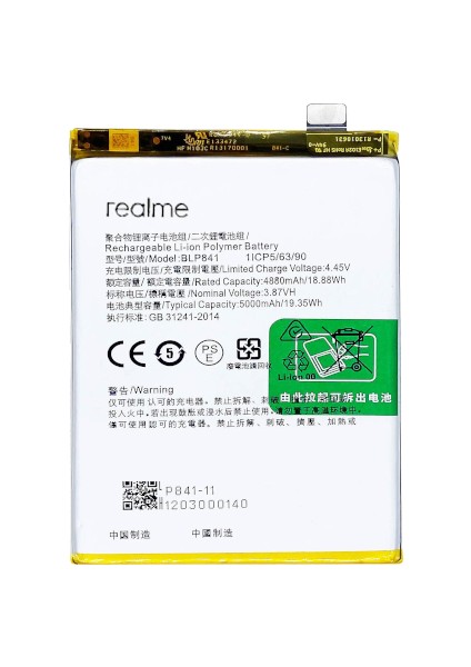 Realme 8 PRO -Blp841- Batarya Pil Sıfır Orijinal