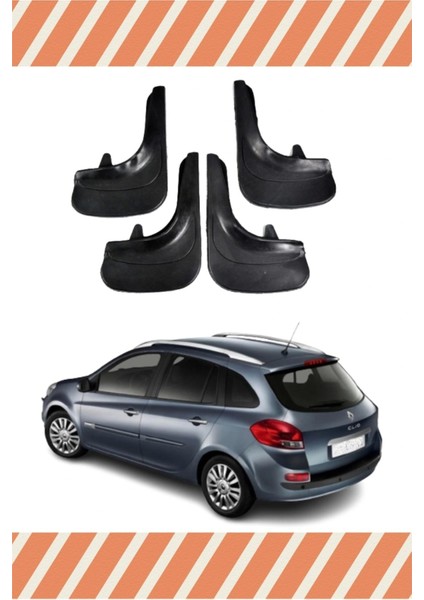 Renault Clio 3 Stw 2006-2012 4'lü Tozluk Çamurluk Paçalık