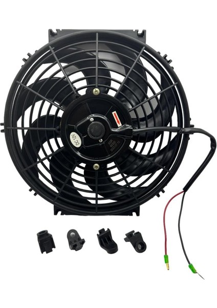 12V FAN MOTORU ÜFLEYİCİ AKSİYEL 11 " (HELİS) (DIŞ ÇAP 320 MM)