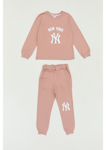 Ny Nakışlı Yelekli 3 Lü Jogger Erkek Çocuk Takım