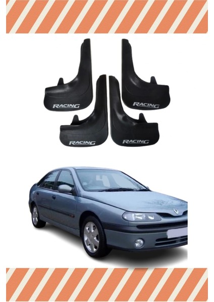 Renault Laguna 1 Racing Yazılı 4'lü Tozluk Çamurluk Paçalık