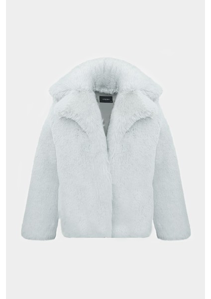 Premium Uzun Tüylü Rex Suni Kürk Kadın Mont modelleri