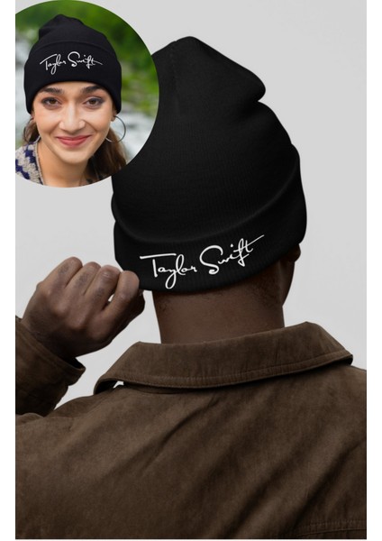Taylor Swift Baskılı Outdoor Katlamalı Bere, Swiftie Baskılı Kaşkorse Kışlık Şapka