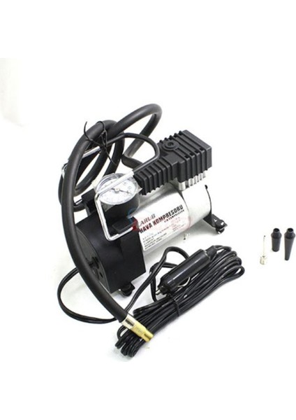 Çakmaklık Girişli Oto Hava Kompresörü 12 Volt Metal Gövdeli