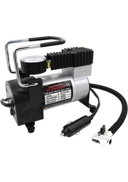 Çakmaklık Girişli Oto Hava Kompresörü 12 Volt Metal Gövdeli
