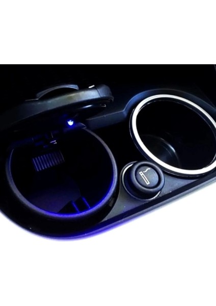 Oto Eev Ofis Için Küllük LED Li ve Işikli Kapaklı Kokusuz Bardaklı Aparatı Küllük fiyatları