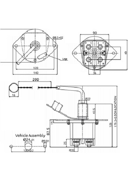 TIR DEVRE KESİCİ METAL EM (ÇİFT KUTUPLU)