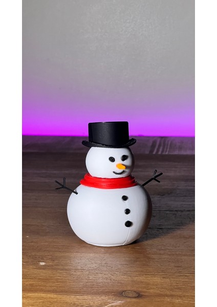 Yılbaşı Kardan Adam Nostaljik Hediyelik Mini Figür Çok Renkli Kış Temalı