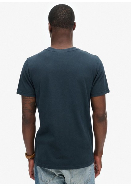 Bisiklet Yaka Lacivert Erkek T-Shirt M1012025A98T_CLASSIC Vl Graphıc T S fırsatları