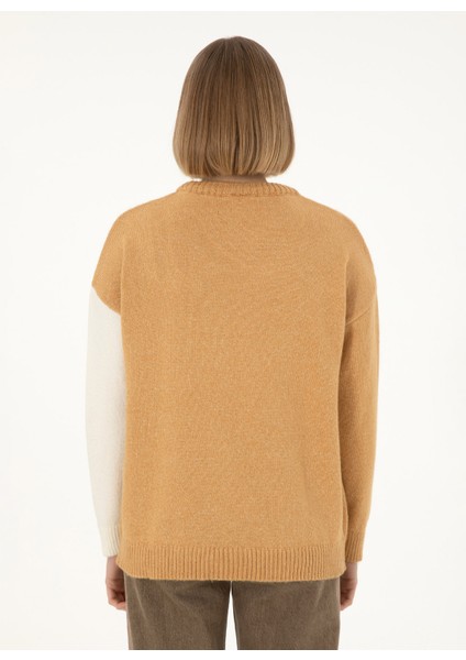 Bisiklet Yaka Comfort Fit Deve Tüyü Kazak Kadın Abelıa indirimleri