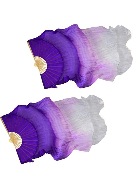 Çin Ipek Dans Fan Gradient Kadınlar Bambu Fan+Beyaz 180CM (Yurt Dışından) modelleri