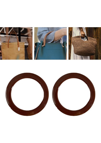 Ahşap Çanta Sapı Yedek Çanta Crossbody Yapma Aksesuarları Yuvarlak (Yurt Dışından) modelleri
