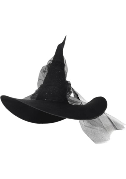 Cadılar Bayramı Cadı Şapkası Sivri Silindir Şapka Kulüp Sahne Performansı Giydirme (Yurt Dışından) fırsatları