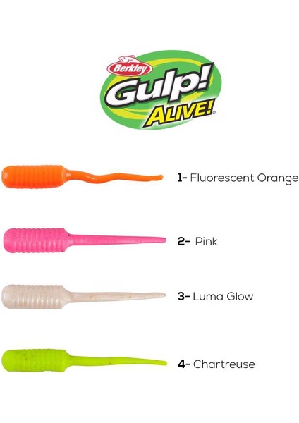 Gulp Alive Fish Fry 2cm Lrf Silikon Yemi
