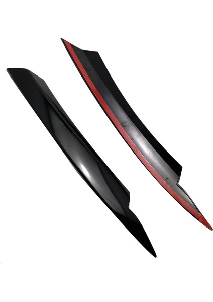 B7 2010-2015 Için Araba Far Eyids Kaşları Abs Far Lambası Etiket Kapak Trim Aksesuarları-Siyah (Yurt Dışından)