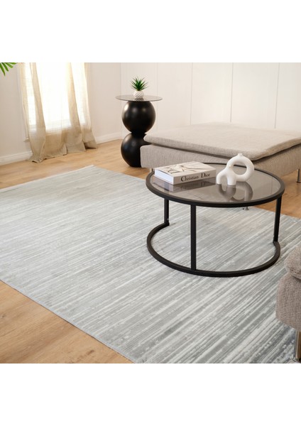 7/24 Elegante Evore Grey 120x180 cm Salon Mutfak Halısı Yolluk Kilim