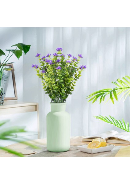 Adet Bitkiler Yapay Yeşillik Çalılar Mor Nefes Çiçek Plastik (Yurt Dışından)
