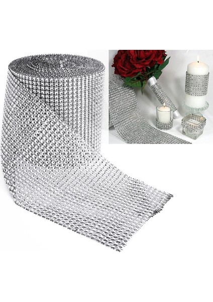 Yapay Elmas Net 12 x 914CM 10 Metre Elmas Parlak Şerit (Yurt Dışından)