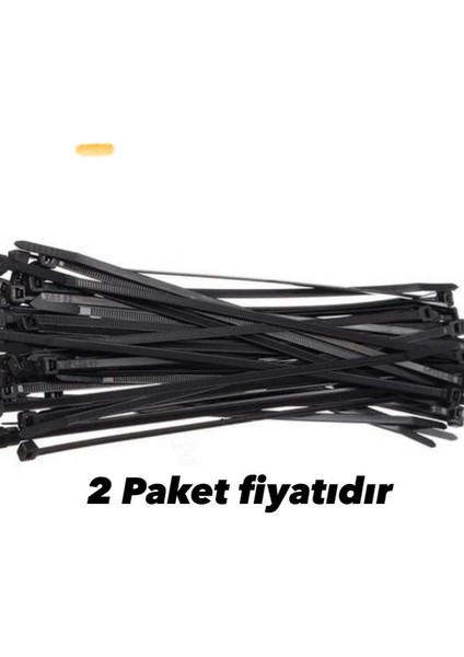 Kablo Bağı & Plastik Kelepçe & Cırt Kelepçe 3,6X150 mm Siyah 100 Adet