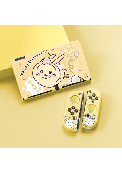 Nintendo Switch OLED Buzlu Koruyucu Tpu Bölünmüş Yumuşak Kılıf (Yurt Dışından)