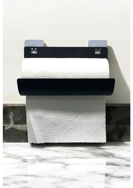Yapışkanlı Siyah Kağıt Havluluk ve Peçetelik – Banyo & Mutfak Düzenleyici modelleri