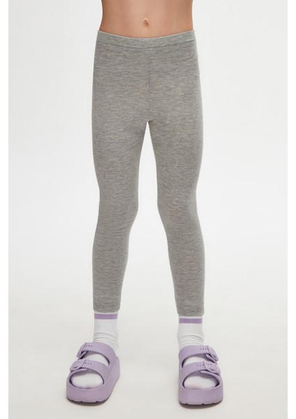 Gri Basic Kız Çocuk Yazlık Tayt fiyatları