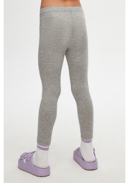 Gri Basic Kız Çocuk Yazlık Tayt fırsatları