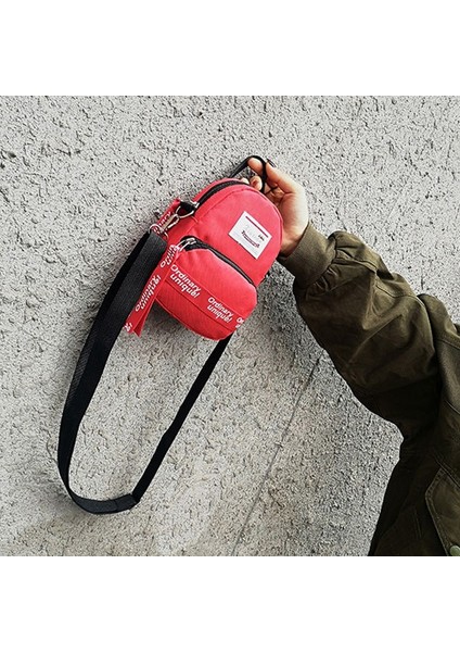 Günlük Sırt Çantası,mini Sırt Çantası Mektup Baskı Sırt Çantası Sevimli Öğrenci Omuz Çantası Şık Crossbody Çanta Kırmızı (Yurt Dışından) fırsatları