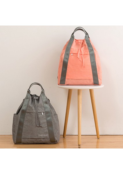 Günlük Sırt Çantası,düz Renk Avrupa Tarzı Seyahat Sırt Çantası Ipli Hafif Polyester Büyük Kapasiteli Seyahat Sırt Çantası, Lacivert (Yurt Dışından) modelleri