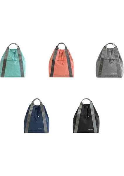 Günlük Sırt Çantası,düz Renk Avrupa Tarzı Seyahat Sırt Çantası Ipli Hafif Polyester Büyük Kapasiteli Seyahat Sırt Çantası, Lacivert (Yurt Dışından) fırsatları