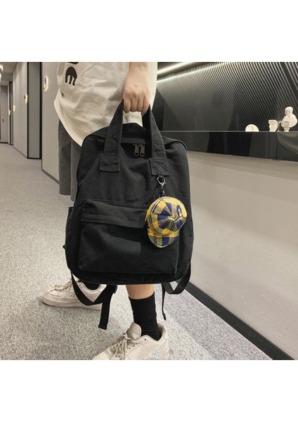 Günlük Sırt Çantası,kadın Sırt Çantası Moda Kanvas Ortaokul Öğrencisi Okul Çantası, Büyük Kapasiteli Seyahat Sırt Çantası Yeşil (Yurt Dışından) fiyatları