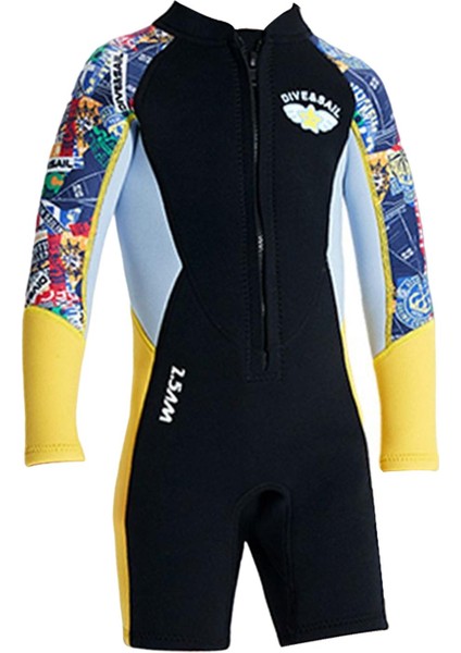 2.5mm Neopren Wetsuit Çocuklar Gezisi Kayak Egzersiz M Için Dalış Elbisesi (Yurt Dışından)