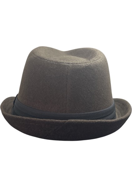 Unisex trilby Ingiliz Kasket Fötr Şapka -Kahverengi fiyatları