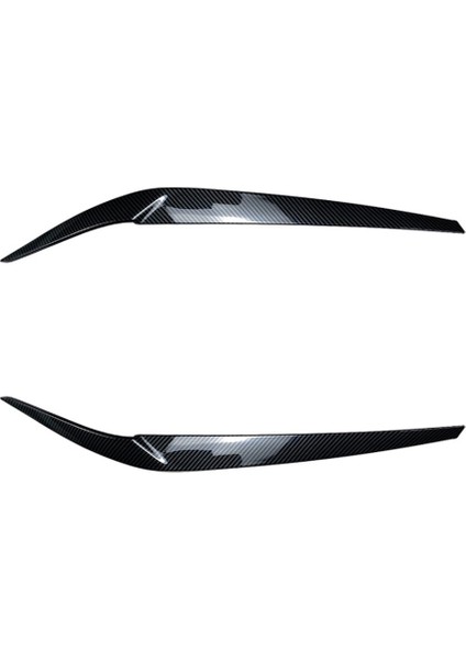 Car Headlights Eyebrow Eyids Trim Cover For 5 Series G30 525I 530I 2017-2021 Car Stickers Trim Decoration A (Yurt Dışından)