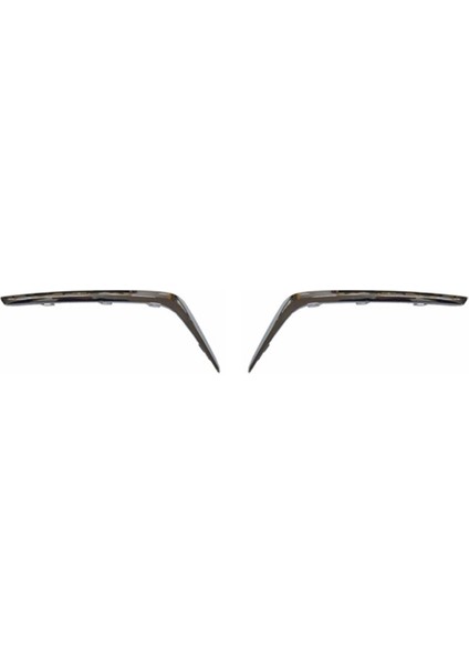 1pair Car Chrome Front Bumper Lower Grille Trim Strips Daytime Running Light Fog Light Cover Trim For Mg 360 (Yurt Dışından)