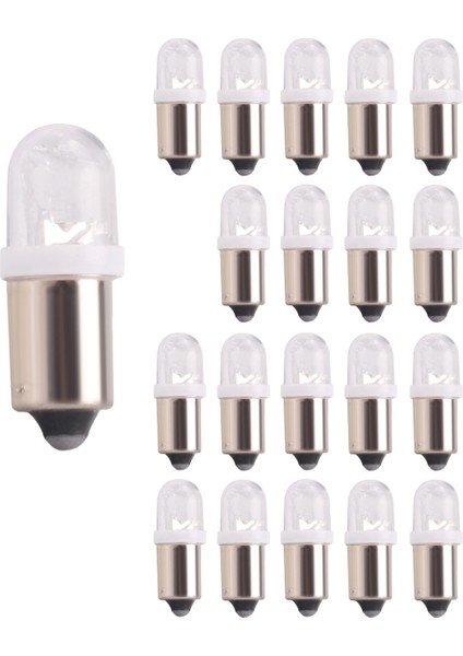 20PCS BA9S 1895 H6W 53 57 Bayonet LED Light Bulbs For Car Map Lamp 12V White (Yurt Dışından)