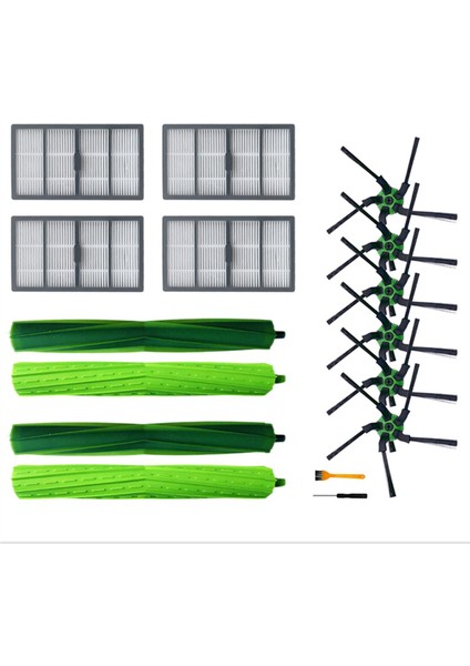 Irobot Roomba S9 (9150) S9+ S9 Plus (9550) Ana Yan Fırça Filtresi Için (Yurt Dışından)