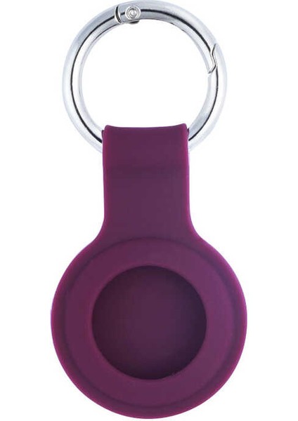 - Airtag Silikon Anahtarlık - 01 - Koyu Mor - T16973