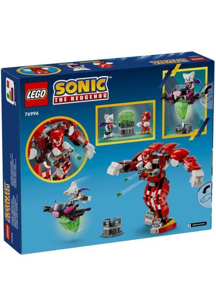 76996 Lego® Sonic The Hedgehog™ Knuckles'ın Gardiyan Robotu 276 Parça +8 Yaş