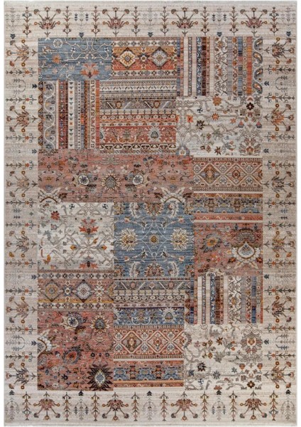 7/24 Vintage Tarzı 200 x 290 Toz Barındırmaz Viskon Halı 1266-KMK