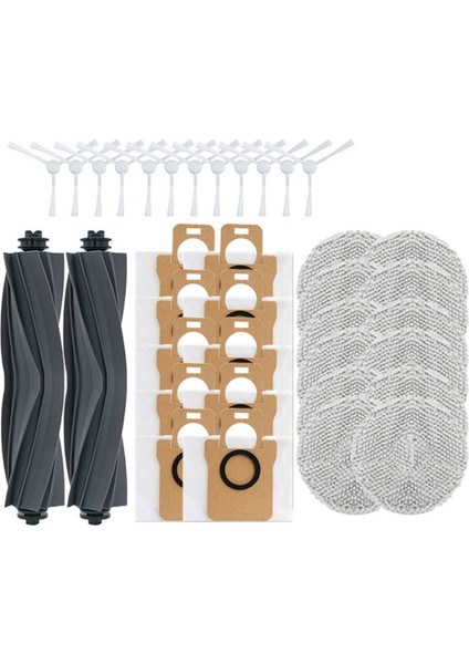 Dreame Robotlu Süpürge Için Kauçuk Yan Fırça Paspas Bezi Toz Torbaları (Yurt Dışından)