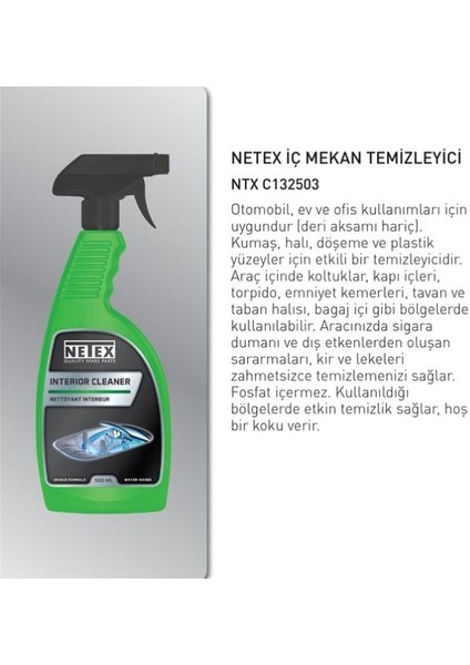 OTO TEMİZLİK SPREYİ (İÇ MEKAN) (ÇOK AMAÇLI) (500 ML)