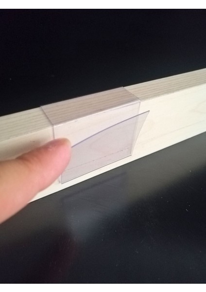 Pvc Şeffaf Etiketlik Isimlik Ahşap Raflar Dik Geçmeli ETIKETLIK18-20 mm Kalınlıklar Için Dik Takmalı Etiketlik Plastik Kart Koyma Cebi fırsatları