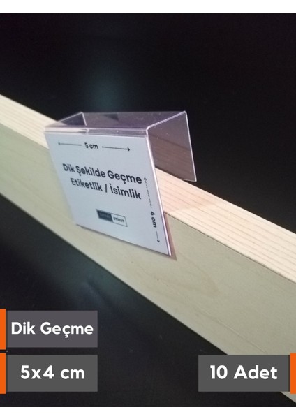 Pvc Şeffaf Etiketlik Isimlik Ahşap Raflar Dik Geçmeli ETIKETLIK18-20 mm Kalınlıklar Için Dik Takmalı Etiketlik Plastik Kart Koyma Cebi