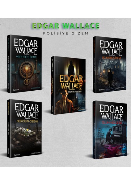 Edgar Wallace Kitap Seti ( 5 Kitap )