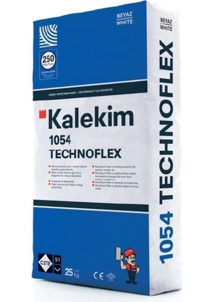 Technoflex 1054 Beyaz Yapıştırma Harcı 25 kg