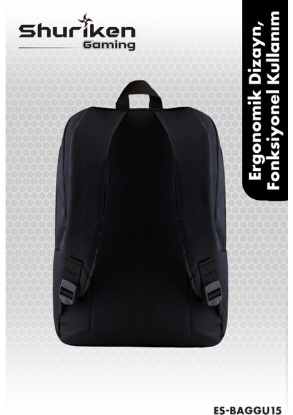 ES-BAGGU15 15.6" Gaming ,seyahat Laptop Sırt Çantası modelleri