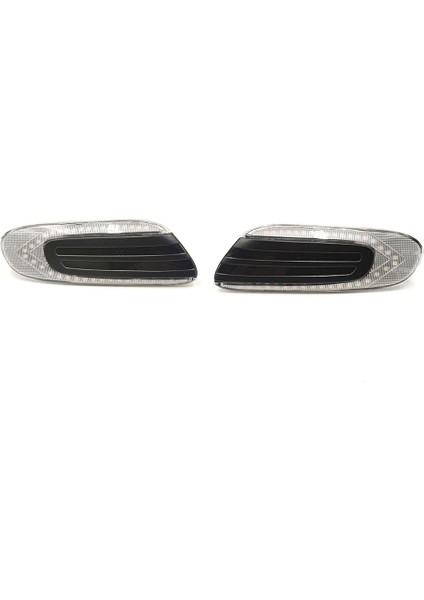 1 Pair Car LED Side Light Transparent Case For Mını F55 F56 F57 2014-2020 Ylow Light Running Water Turn Signal (Yurt Dışından)
